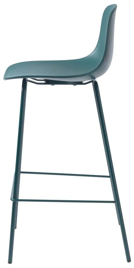 Sgabello da bar color petrolio in plastica (altezza della seduta 67,5 cm) Whitby – Unique Furniture