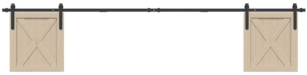 Kit Anta Scorrevole Armadio İn Acciaio Al Carbonio 244 Cm /