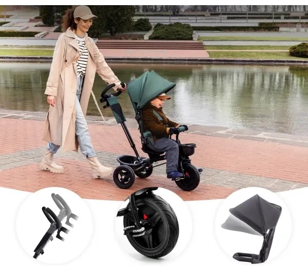 KINDERKRAFT - Triciclo per bambini AVEO verde