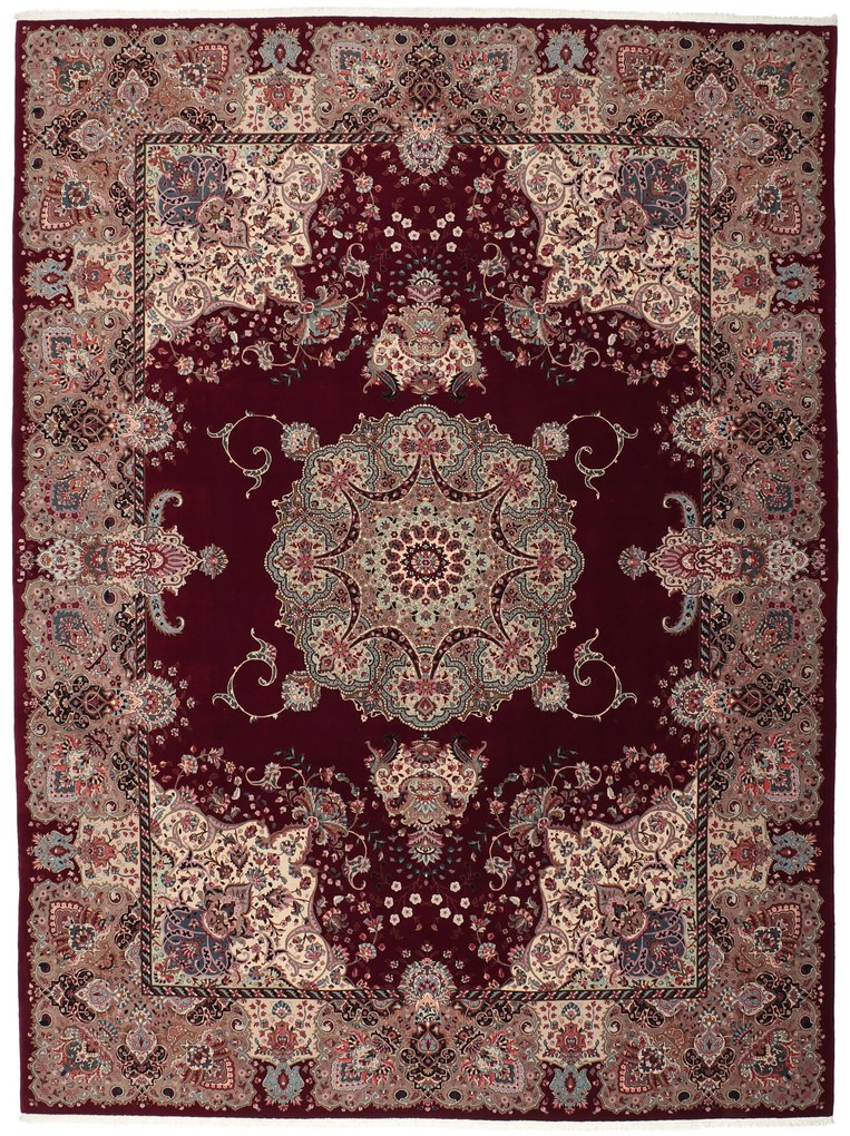 Tabriz Tappeto 300x400 (Iran) Annodato A Mano