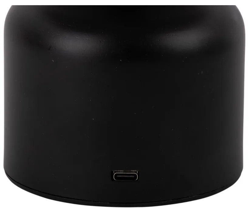 Lampada da tavolo a LED nera (altezza 15 cm) Impetu - Leitmotiv