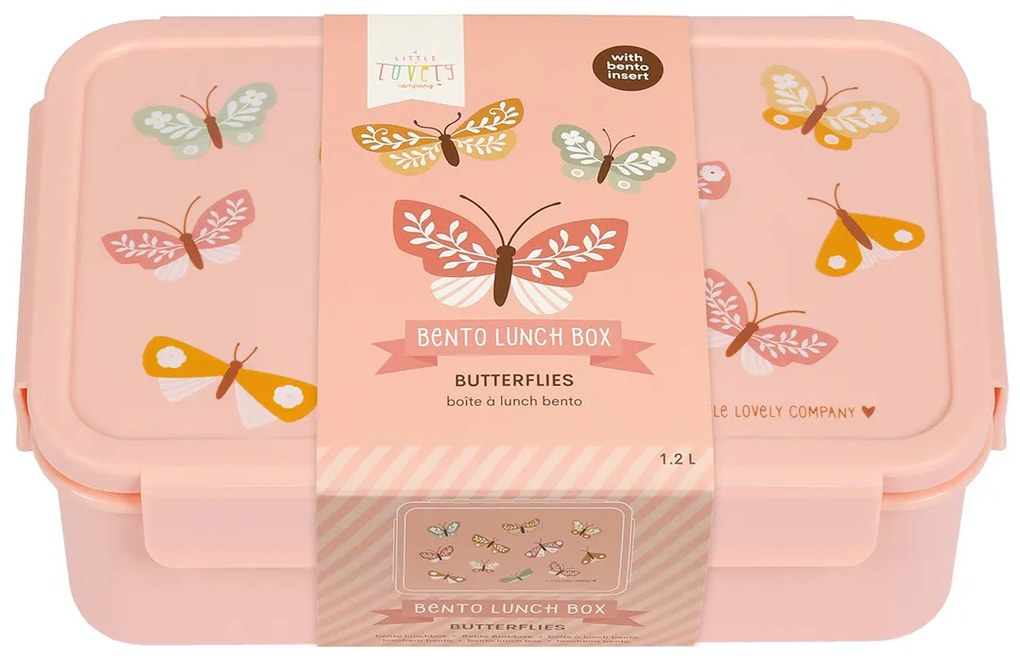 A Little Lovely Company - scatola merenda - farfalle