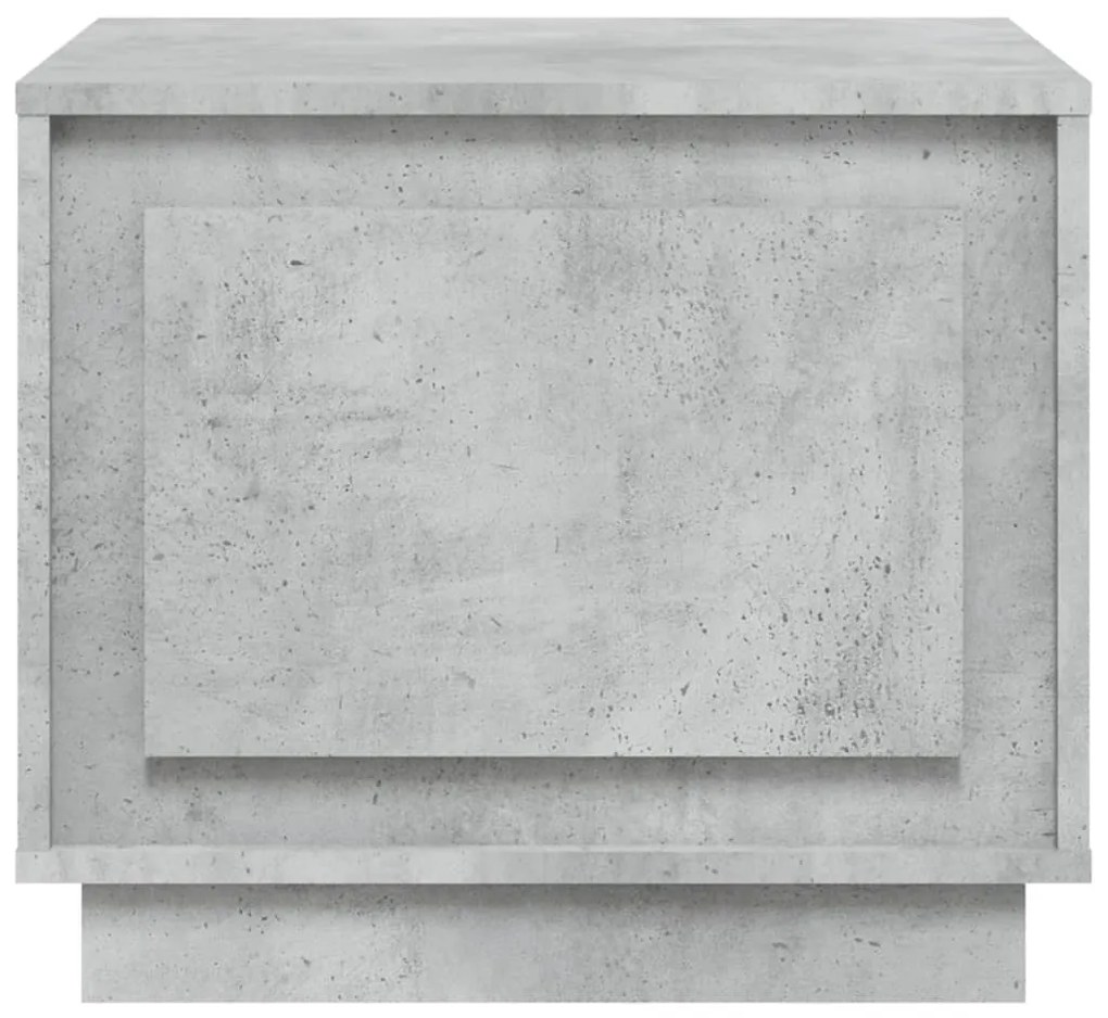 Tavolino da salotto grigio cemento 51x50x44cm legno multistrato