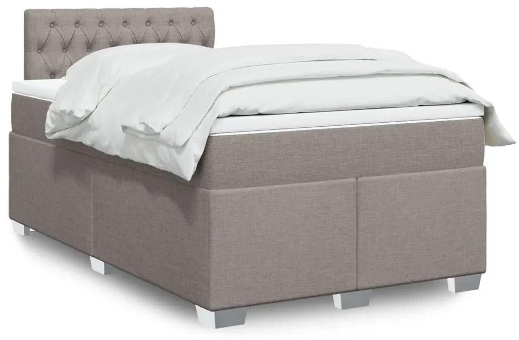 Giroletto A Molle Con Materasso Tortora 120x200 Cm İn Tessuto /