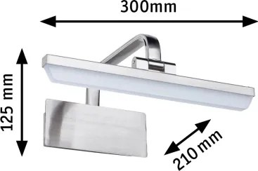Paulmann 95571 - Lampada per quadri LED/6W RENAN 230V 30 cm cromo opaco