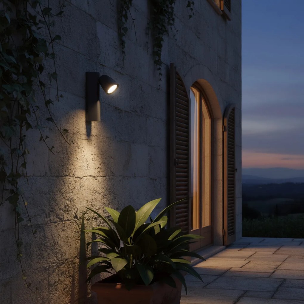 Applique da Esterno GU10 Orientabile IP65 Serie AXIS - Nera