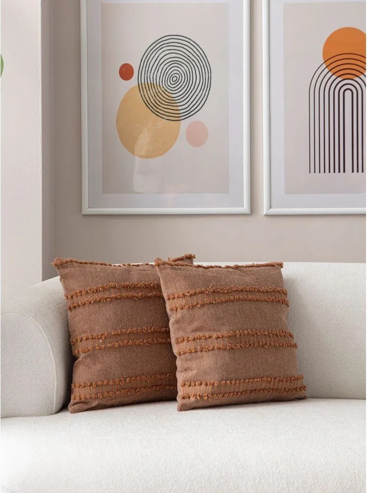 Federe decorative in set 2 pz 43x43 cm Tuffet – Mioli Decor