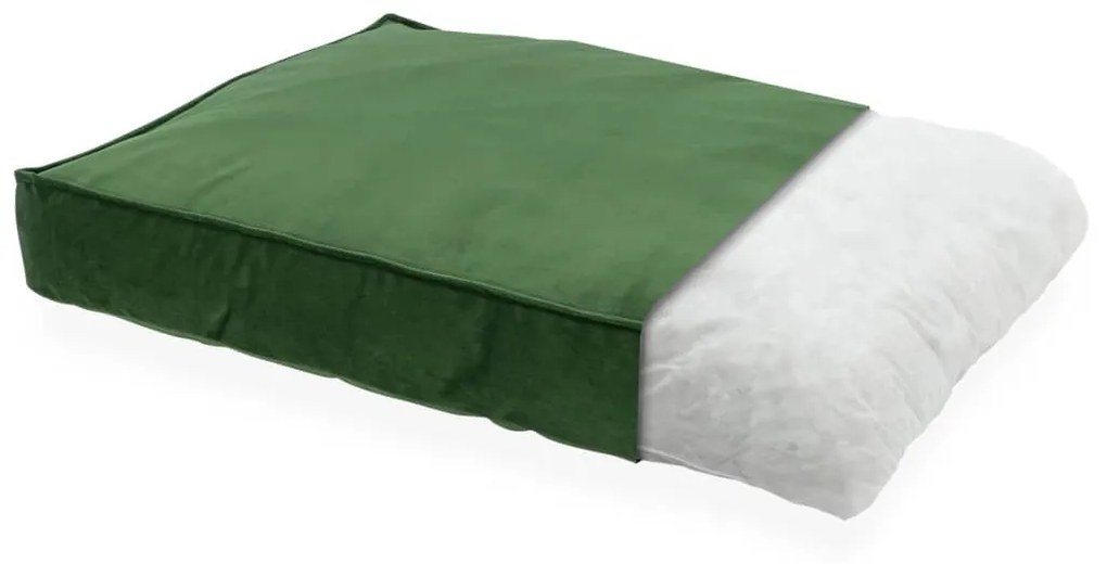 Madison cuscino per cani velvet 80x55x15 cm verde