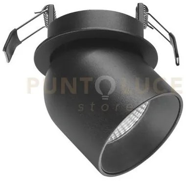 Gfa442- faretto orientabile nero satinato a led 3000k 680lm 9w ip21...