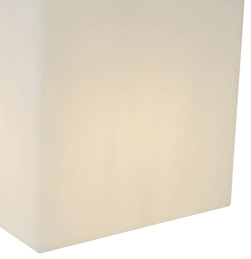 Lampada da esterno moderna bianca 38 cm quadrata IP44 - Nura