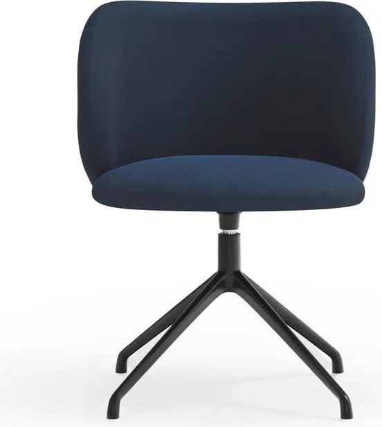 Sedia da pranzo blu scuro in imbottito Mogi – Teulat