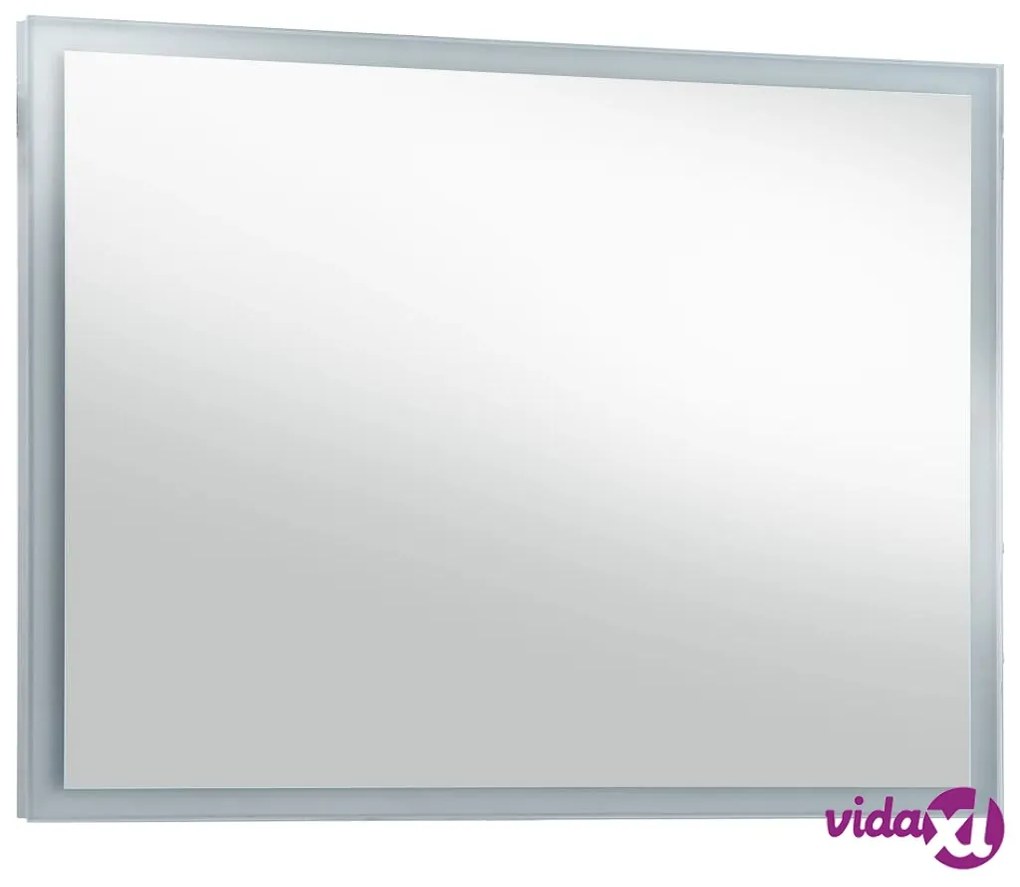 vidaXL Specchio da Parete a LED per Bagno 100x60 cm