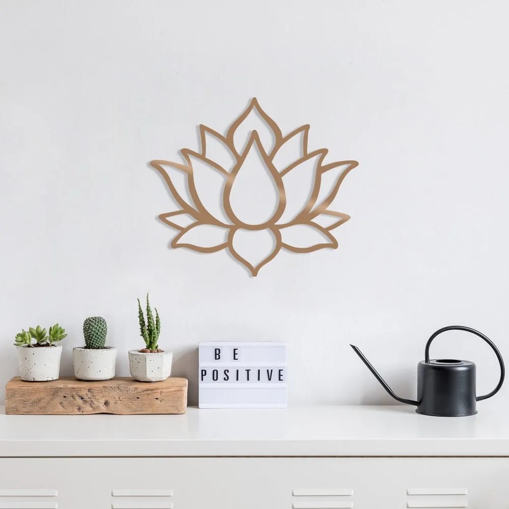 Decorazione murale in oro Lotus - Wallity