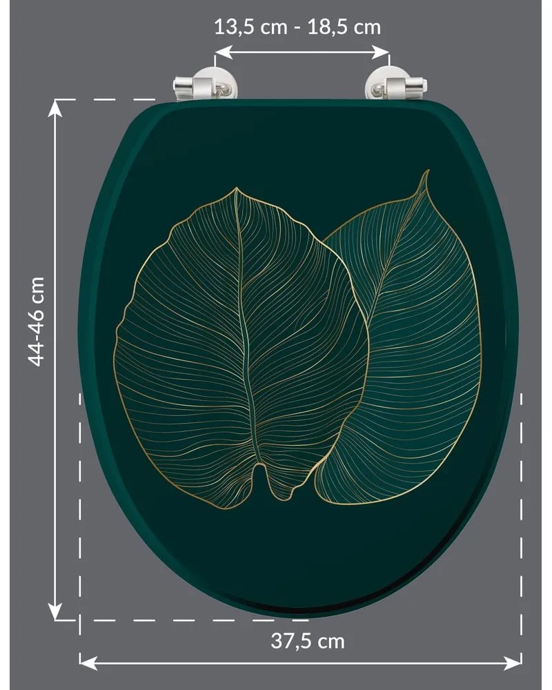 Sedile WC 37,5 x 47 Jade – douceur d'intérieur