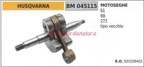 Albero motore HUSQVARNA motore motosega 61 68 272 TIPO VECCHIO 045115