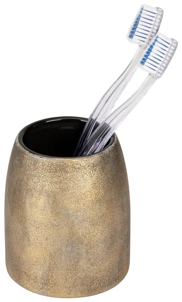 Portaspazzolino color bronzo in ceramica Tremea – Wenko