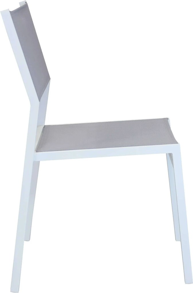 AULUS - sedia da giardino in alluminio e textilene impilabile