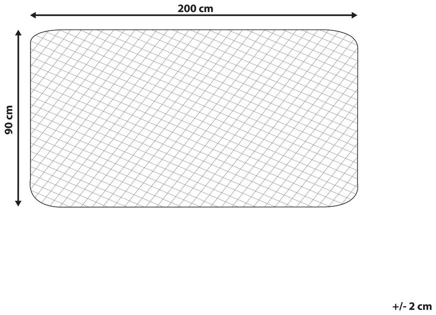 Coprimaterasso in cotone 90 x 200 cm MANASLU Beliani