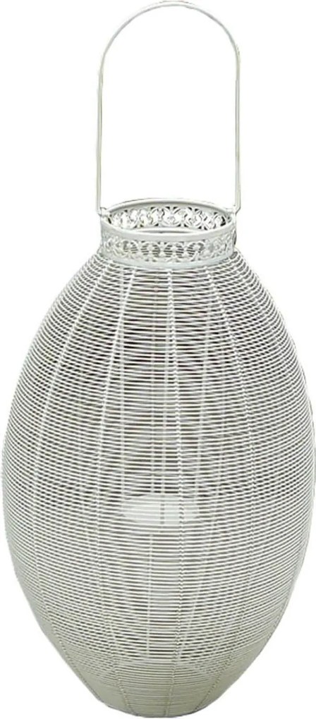 portacandela stile provenzale in ferro verniciato cm 19 x 37,5 x 56 h