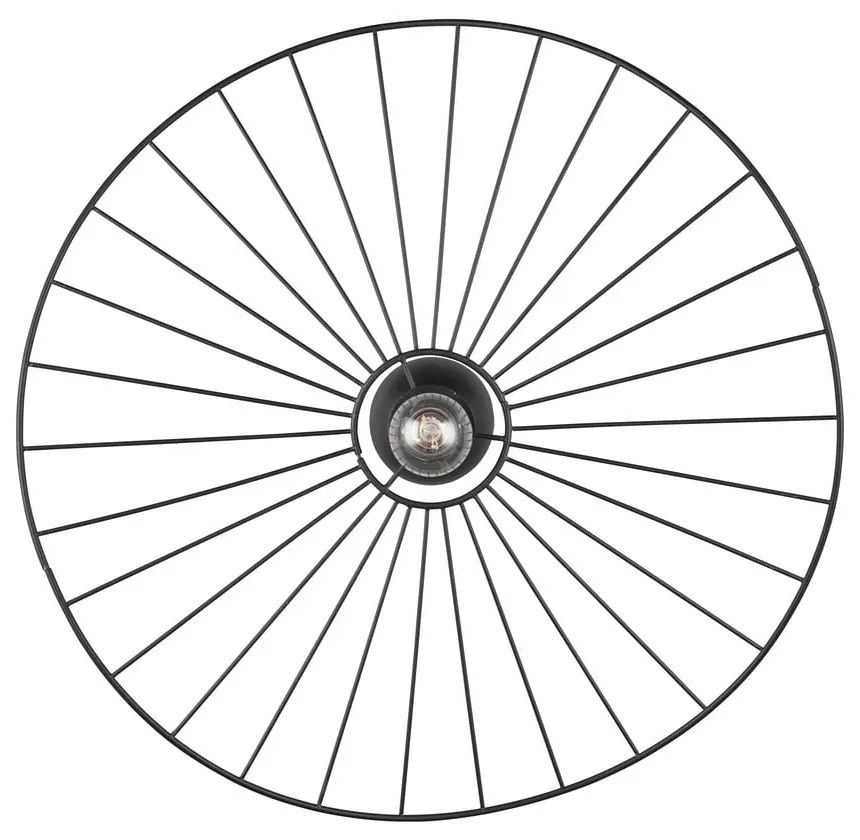 Nero opaco apparecchio da soffitto ø 60 cm Chapeau - Reality