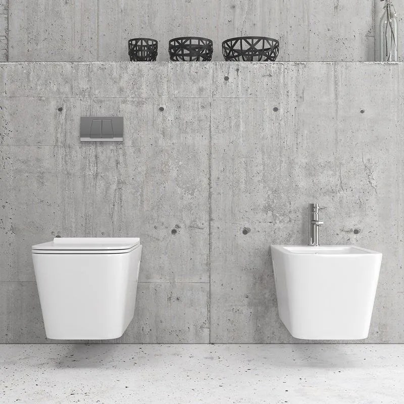 Kamalu - Sanitari bagno sospesi senza brida | LITOS-S