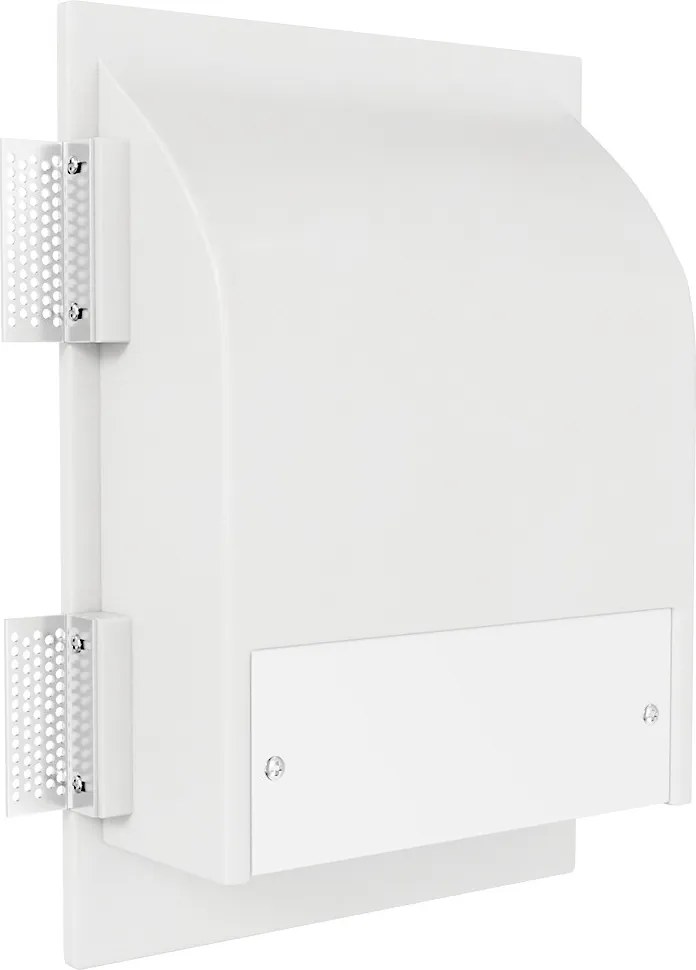 Applique da Incasso E14 FOLD SX a Libro in Gesso Pitturabile