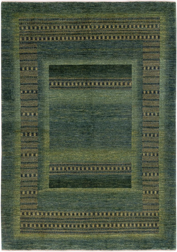 Loribaft Tappeto persiano 240 x 170 Verde (Iran) Annodato A Mano