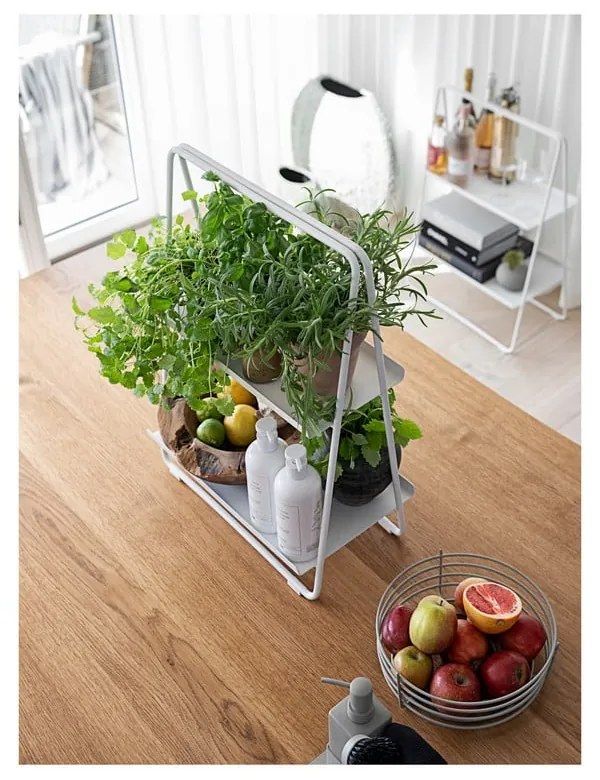 Scaffale in metallo grigio chiaro 23x58 cm A-Table - Zone