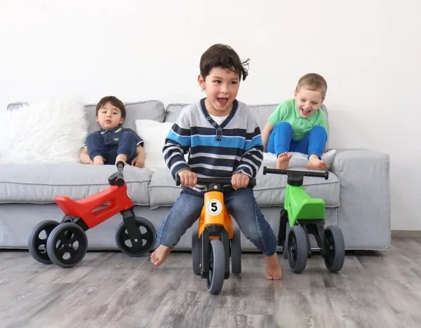 Funny Wheels - Bicicletta senza pedali 2 in 1 RIDER SPORT rosso/nero