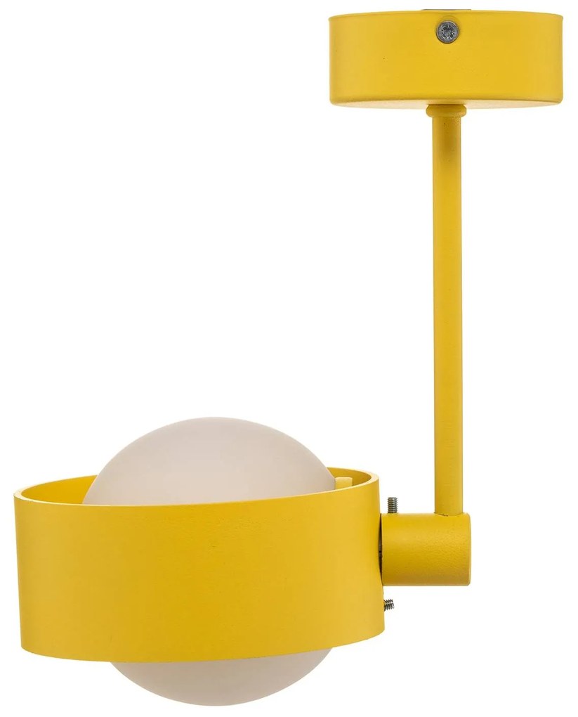 Euluna Plafoniera Mado di acciaio, giallo, 1 luce