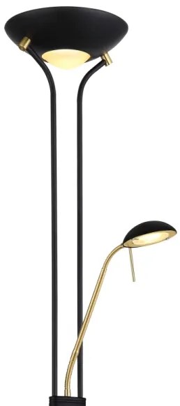 Globo 59020B - Lampada da terra dimmerabile LEONAS LED/20W/230V + LED/5,5W 3000K