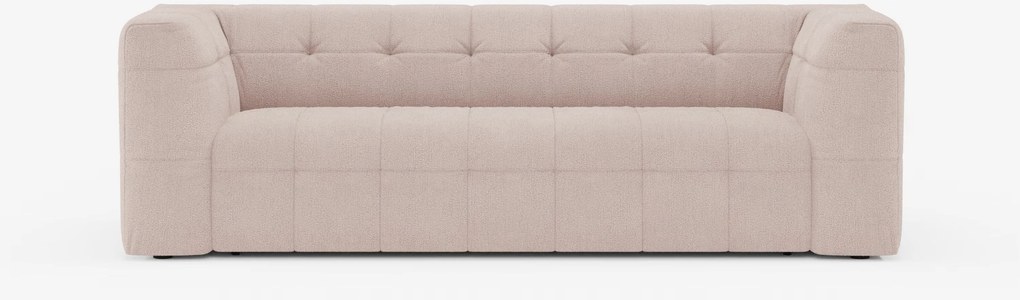 Mosaic Divano 3 e 4 posti modulare in bouclé: capitonné e design in tessuto smacchiabile T21