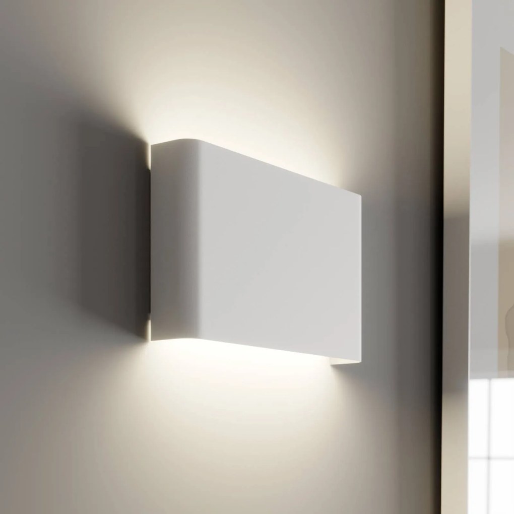 Nowodvorski Lighting Applique Haga, bianco, metallo, G9, up/down, larghezza 25,5 cm
