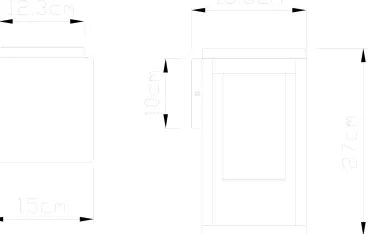 Globo 3135W - Applique da esterno CANDELA 1xE27/40W/230V IP44