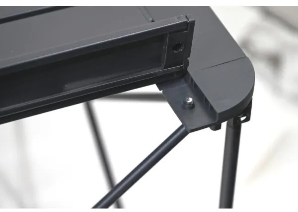 Tavolo da campeggio pieghevole 70x70cm antracite