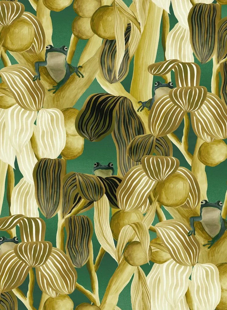 Arte International Carta da parati Les Grenouilles De Chavroches - Camouflage