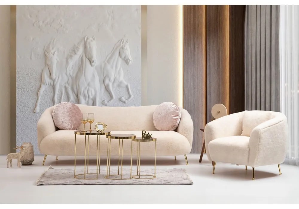 Poltrona beige Istiridye - Artie