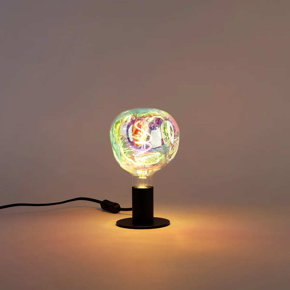 Lampadina LED dimmerabile E27 G125 arcobaleno 4W 200lm 1800K
