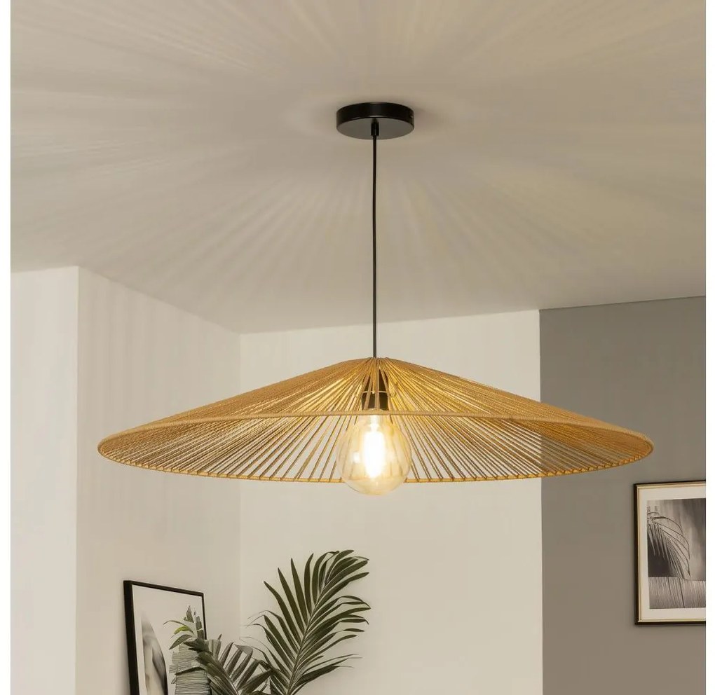 Brilagi - Lampadario LED a sospensione su cavo CERIA BOHO 1xE27/40W/230V Ø 90 cm marrone