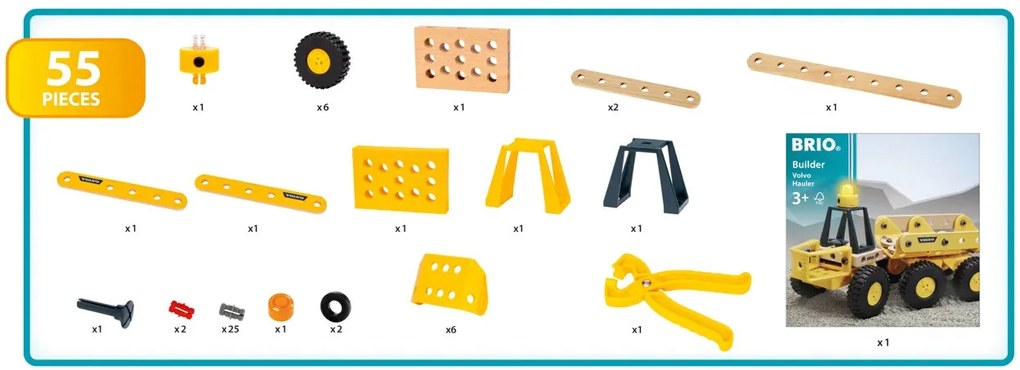 Brio Builder - Autotrasportatore Volvo, 55 pz