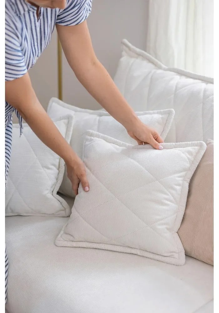 Divano marrone allungabile/con contenitore con rivestimento in velluto a coste 215 cm Bjork – Bonami Selection