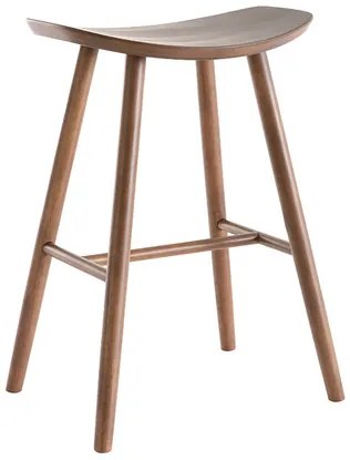 Sgabello da bar di design noce DEMORY