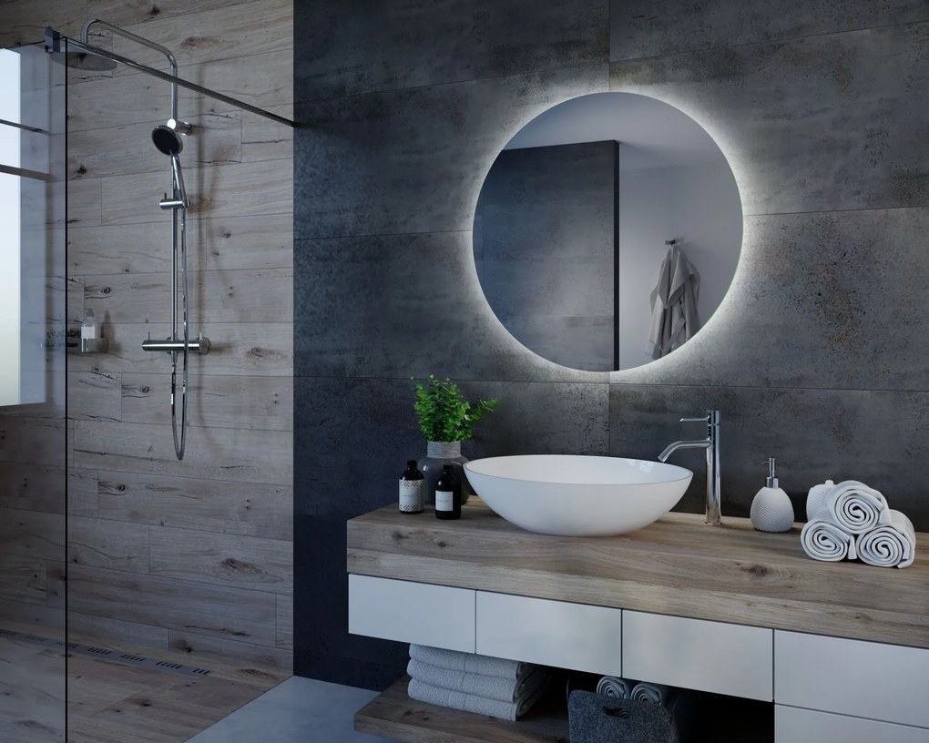 Specchio rotondo con illuminazione LED C3