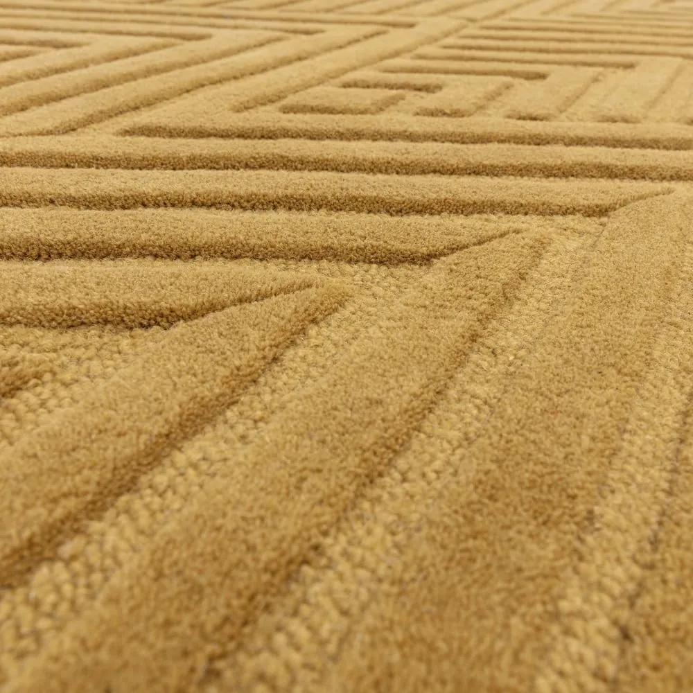 Tappeto di lana giallo ocra 160x230 cm Hague - Asiatic Carpets