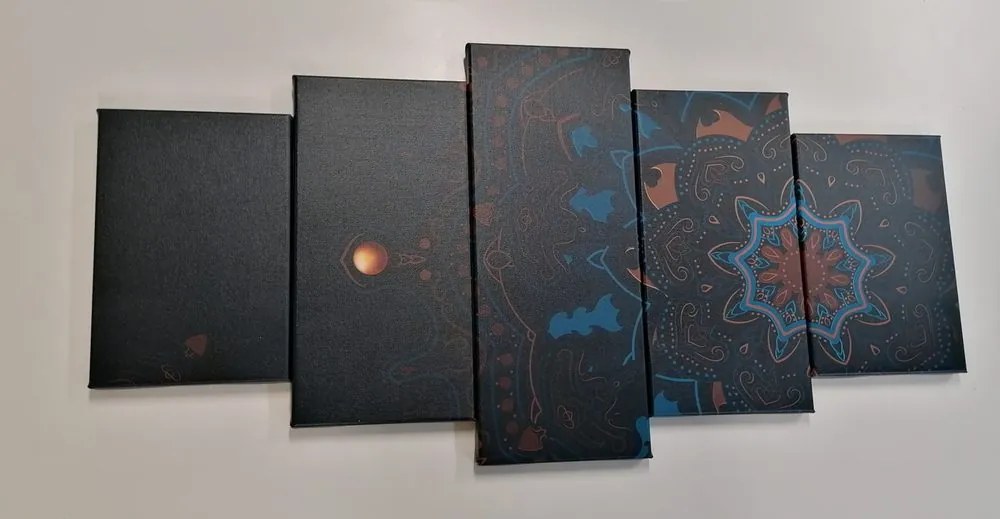 Quadri 5 pezzi – Mandala di lusso