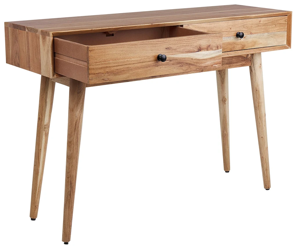 Tavolino consolle legno scuro 110 x 40 cm PERTH 