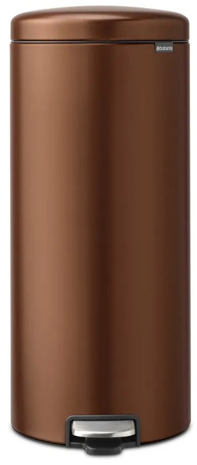 Cestino per la spazzatura color bronzo in acciaio con pedale 30 l NewIcon – Brabantia
