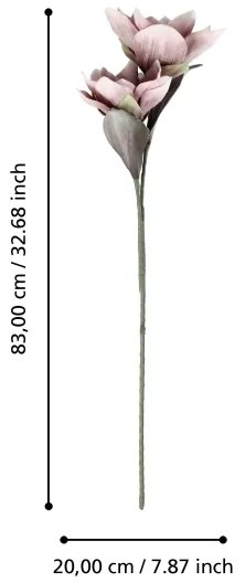 Eglo 428113 - Fiore artificiale MOLAVE 83 cm rosa