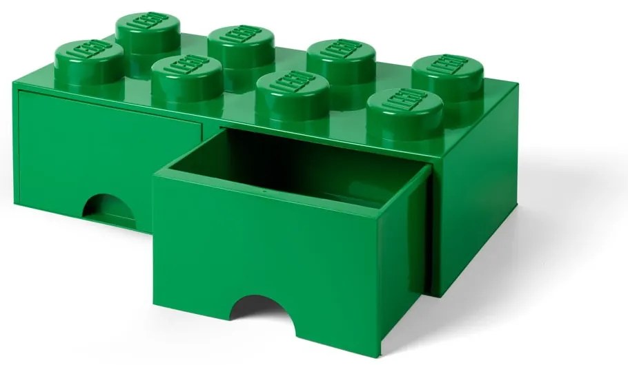 Contenitore verde con 2 cassetti - LEGO®