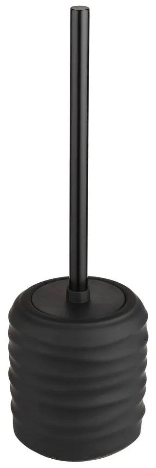 Scopino WC nero opaco in ceramica Illana – Wenko